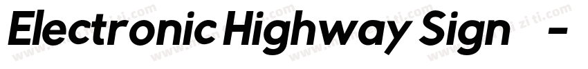 Electronic Highway Sign中文字体转换